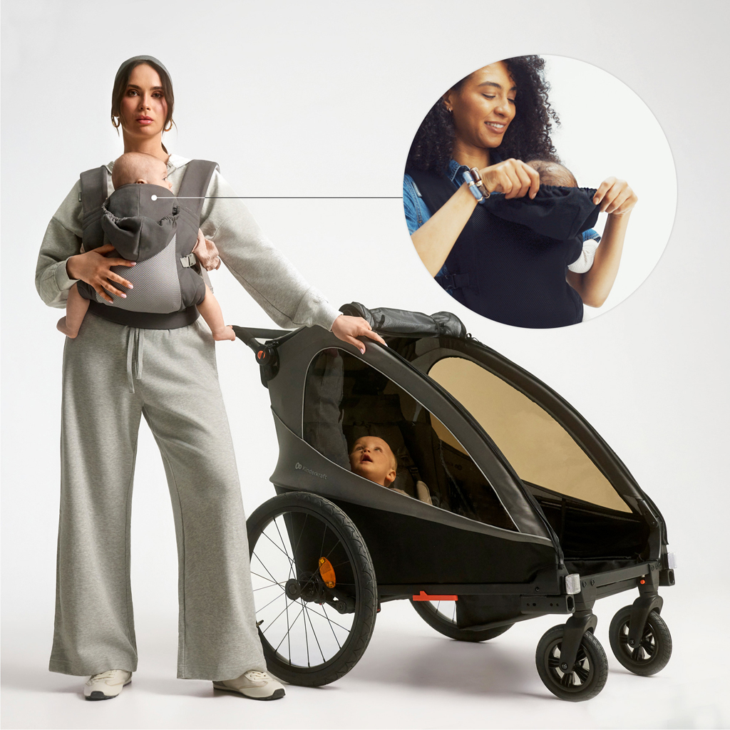 KINDERKRAFT Nosič detský CarryBee Grey