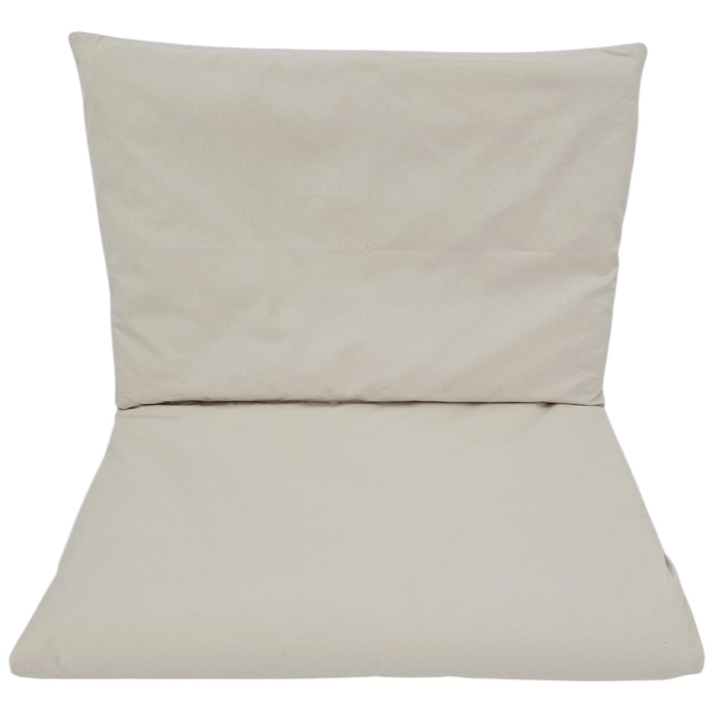 EKO Obliečky do detskej postieľky 2dielne bavlnené Light Beige 40x60cm, 90x120cm