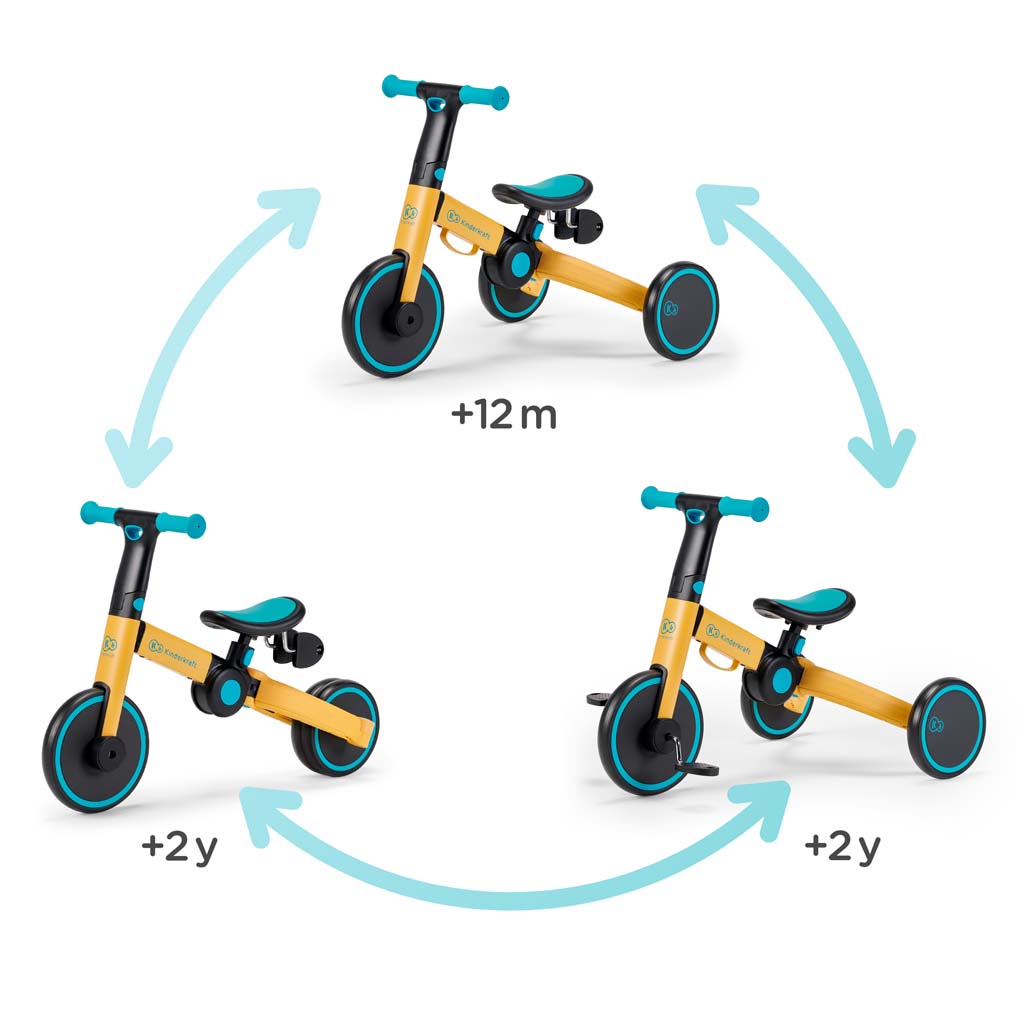 KINDERKRAFT Trojkolka 4TRIKE black volt