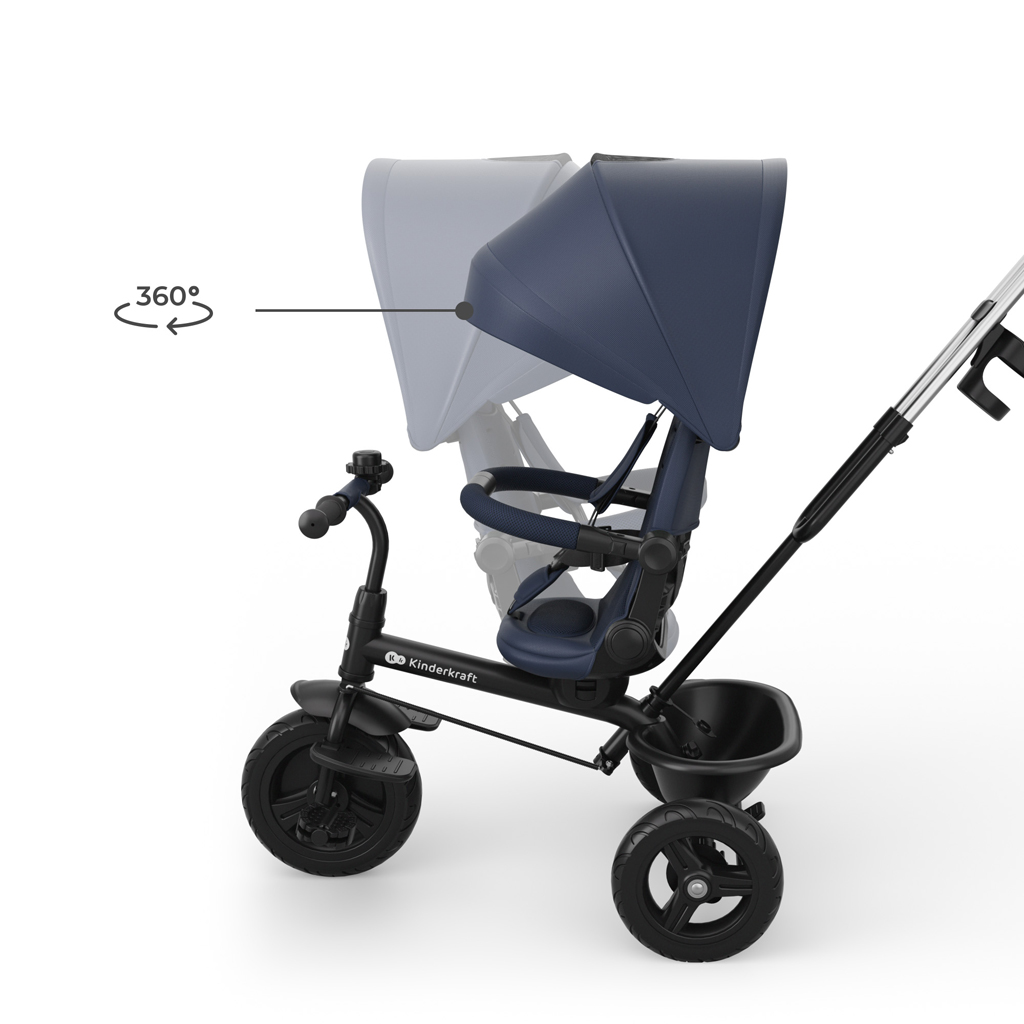 KINDERKRAFT Trojkolka Aston 2 Plus Navy, 9m+
