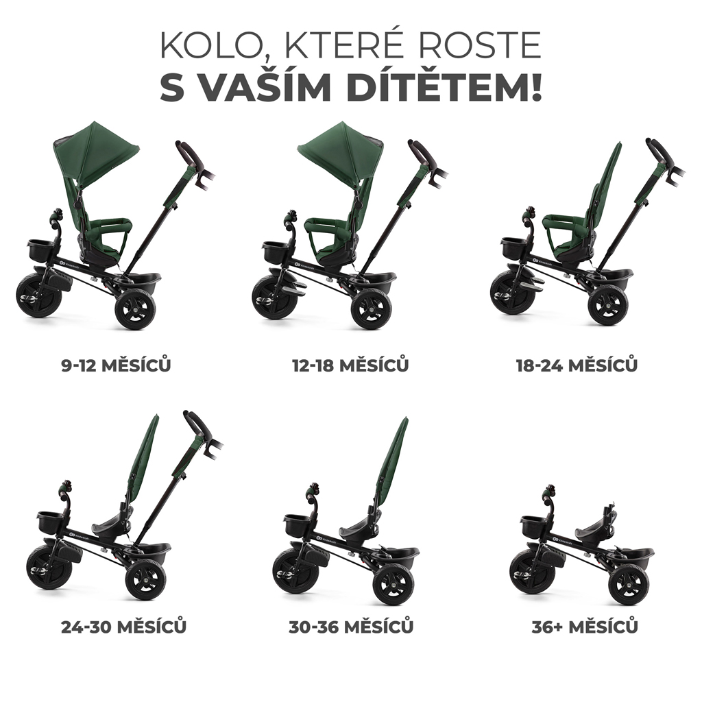 KINDERKRAFT Trojkolka Aveo Mistic Green