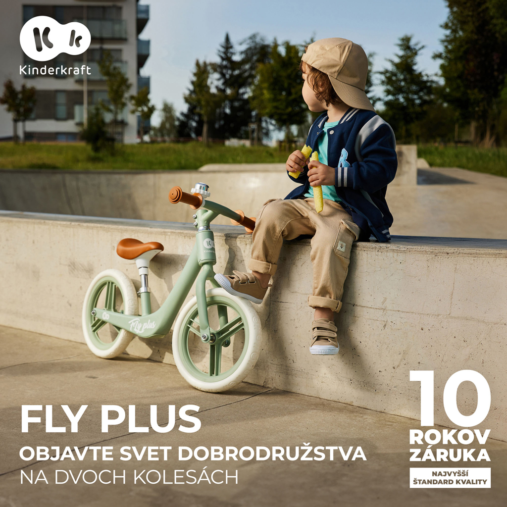 KINDERKRAFT Odrážadlo Fly Plus Baby blue