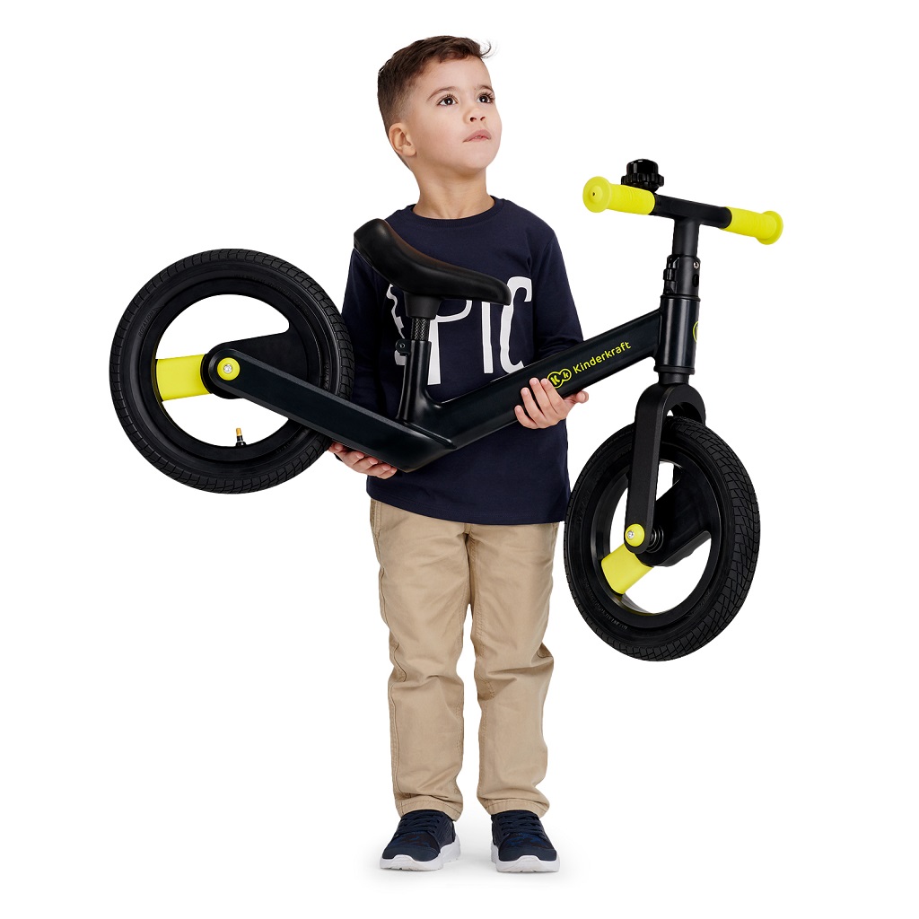 KINDERKRAFT SELECT Odrážadlo Goswift Black Volt, Premium