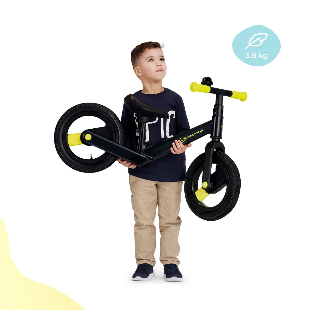 KINDERKRAFT SELECT Odrážadlo Goswift Black Volt, Premium