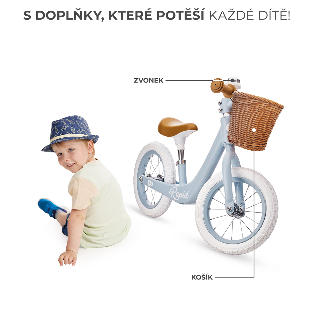 KINDERKRAFT SELECT Odrážadlo Rapid2 Blue Breeze