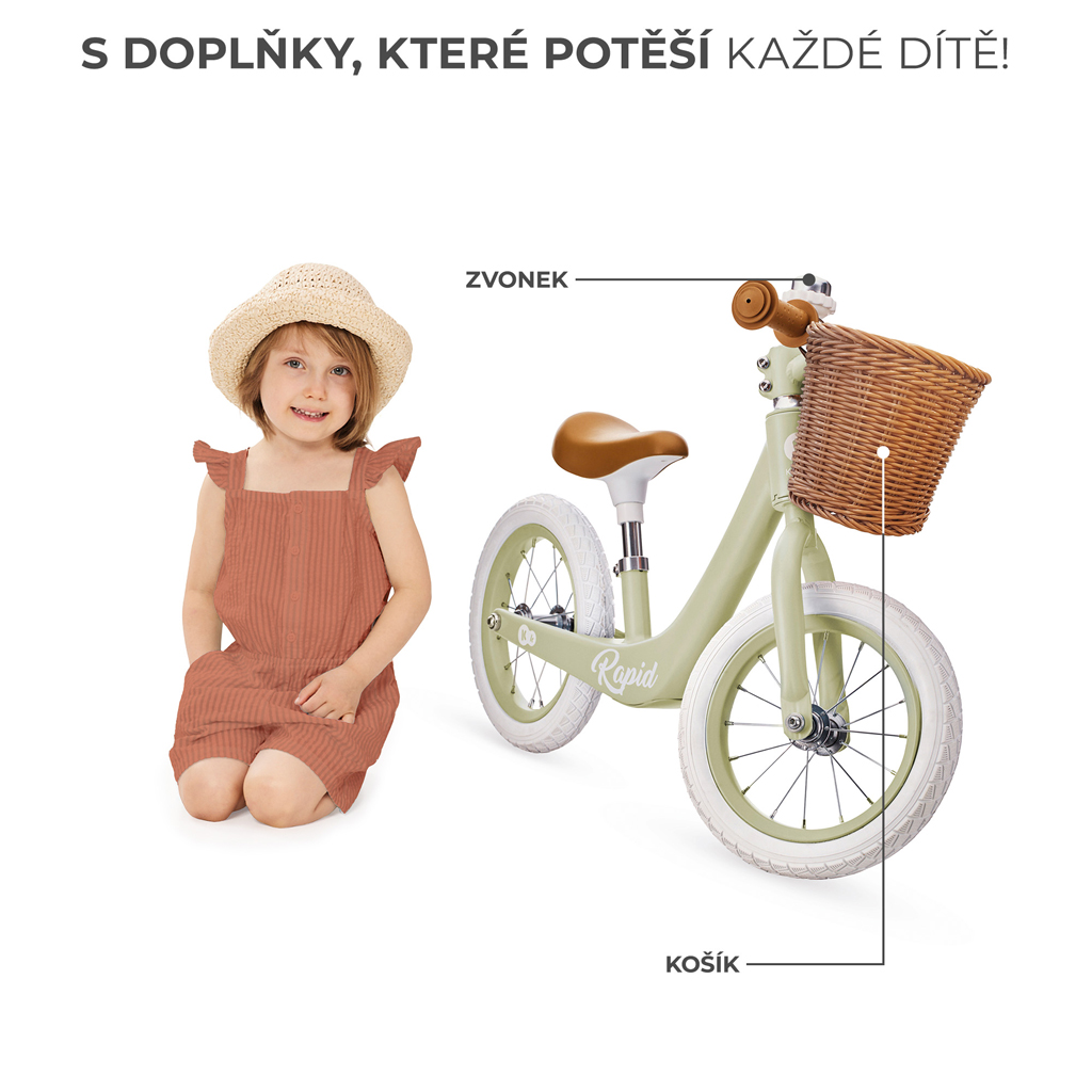 KINDERKRAFT SELECT Odrážadlo Rapid2 Savannah Green