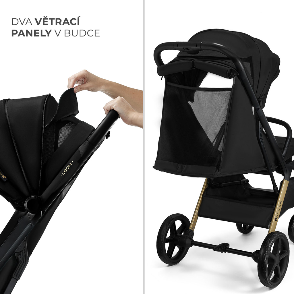 KINDERKRAFT Kočík športový Loom Black