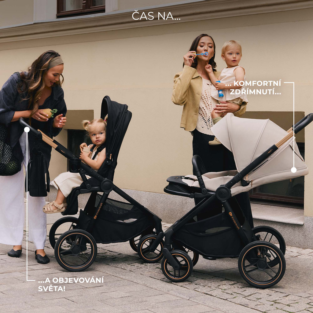 KINDERKRAFT Kočík kombinovaný Nea 2 2v1 Beige