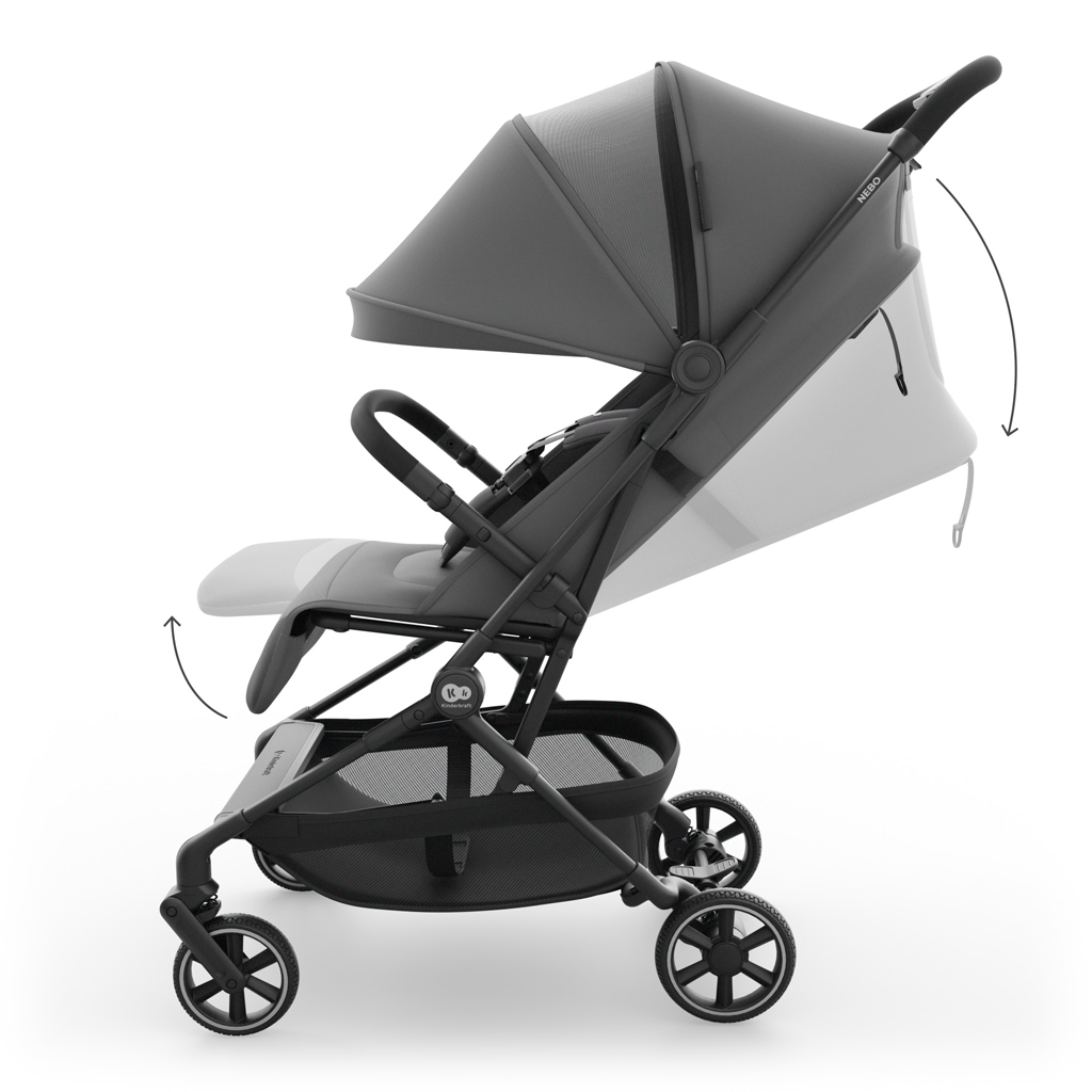 KINDERKRAFT Kočárek sportovní Nebo Platinum Grey