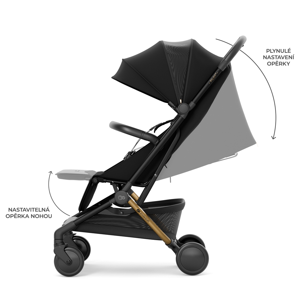KINDERKRAFT SELECT Kočík športový Pilot 2 Black