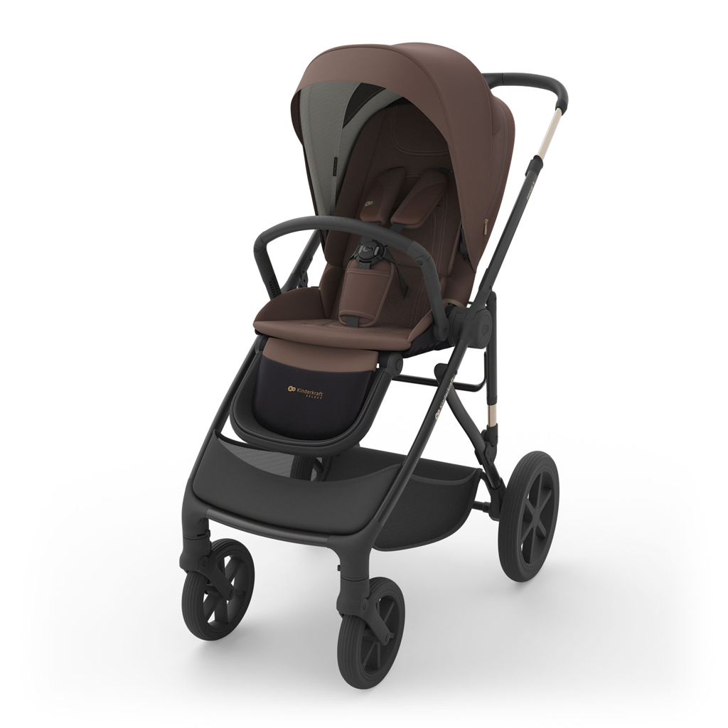 KINDERKRAFT Kočík kombinovaný 2v1 Prime 3 Velvet Mocca