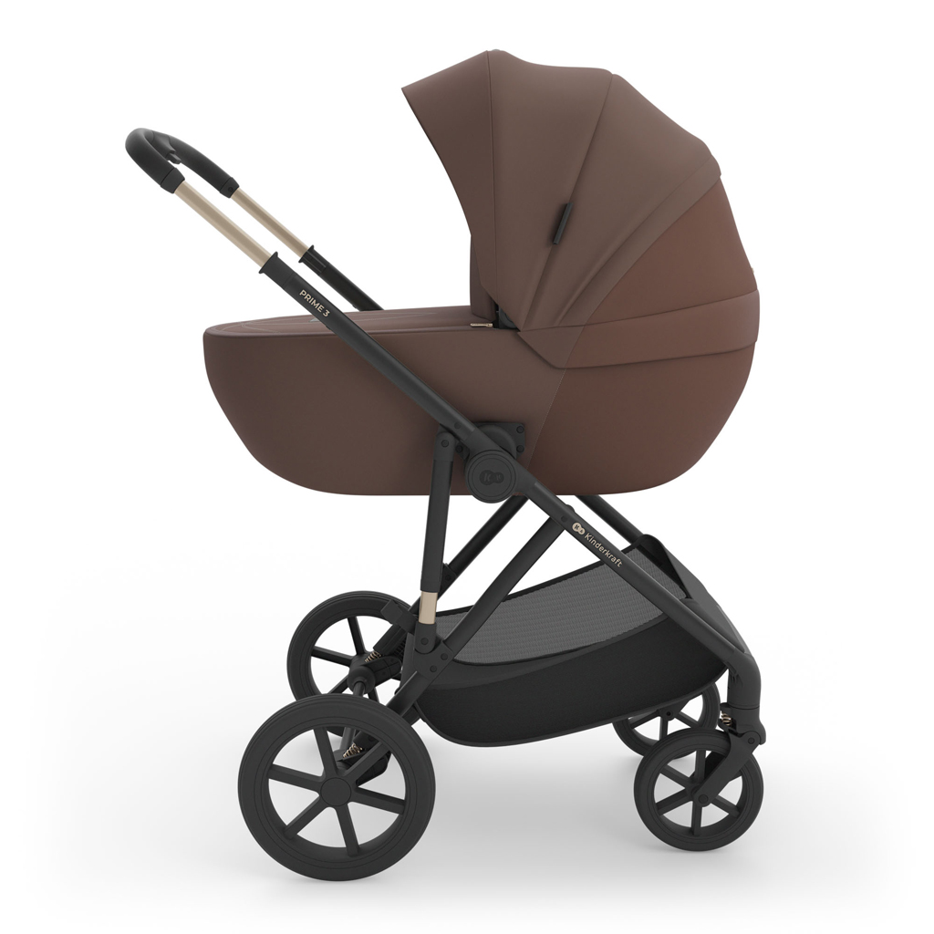 KINDERKRAFT Kočárek kombinovaný 3v1 Prime 3 Velvet Mocca