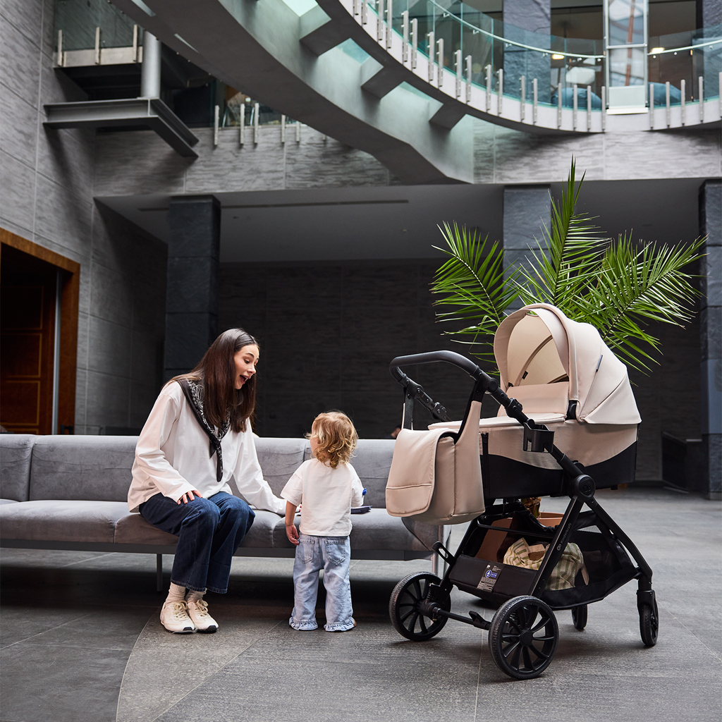 KINDERKRAFT Kočík kombinovaný Vesto 2 3v1 Beige