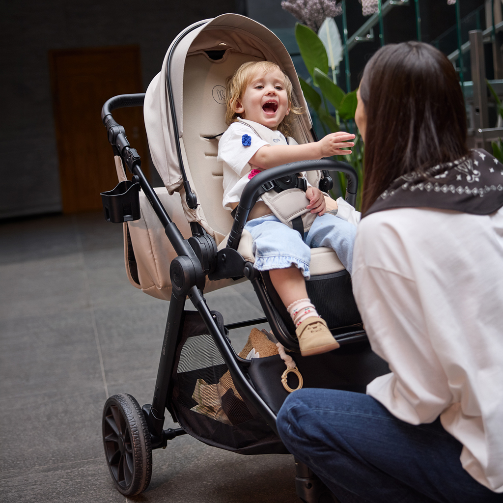 KINDERKRAFT Kočík kombinovaný Vesto 2 3v1 Beige