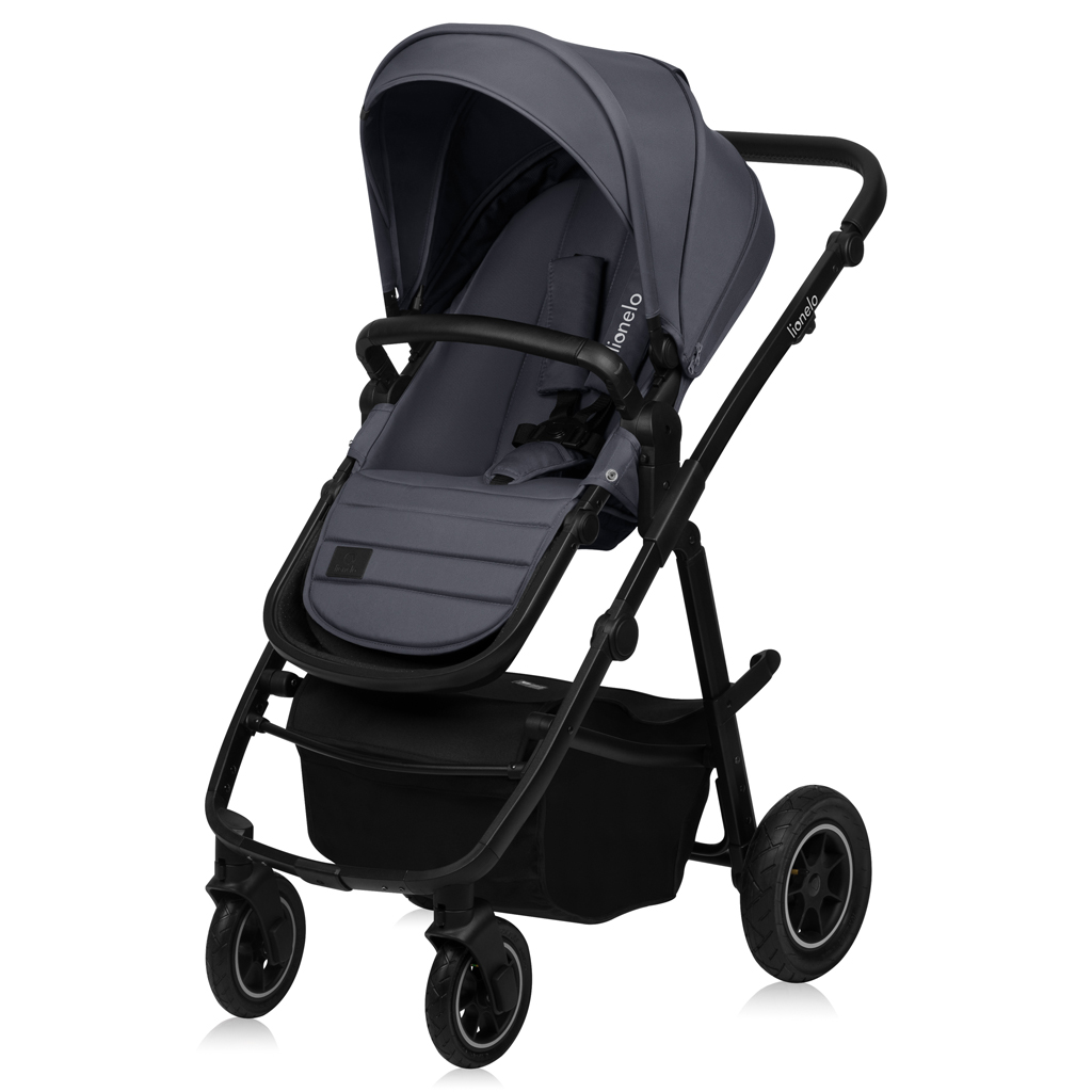 LIONELO Kočík kombinovaný Amber Plus 3v1 Grey Graphite