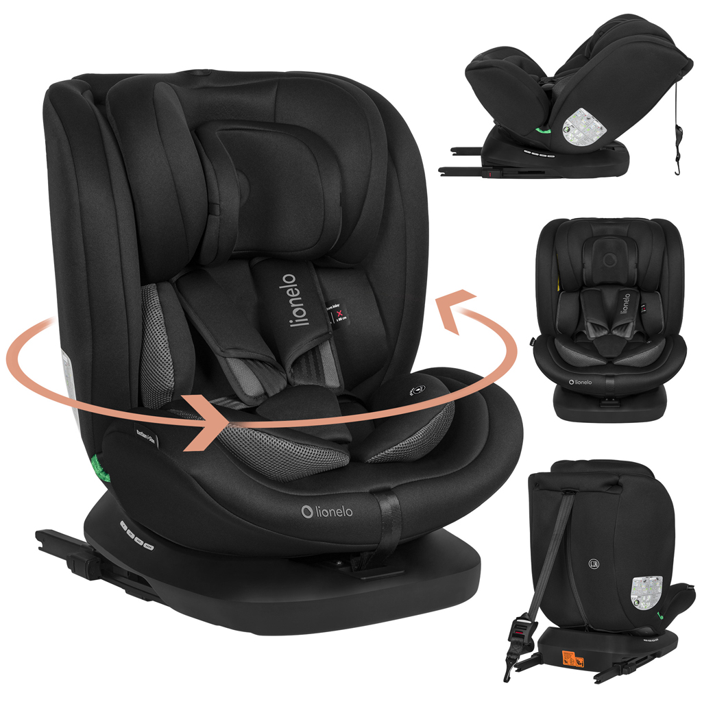 LIONELO Autosedačka Bastiaan i-Size (40-150 cm) Black Carbon