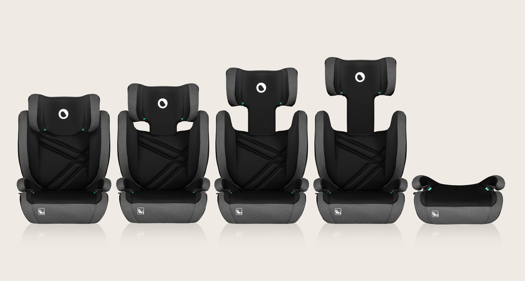 LIONELO Autosedačka Hugo i-Size (100-150 cm) Black Grey