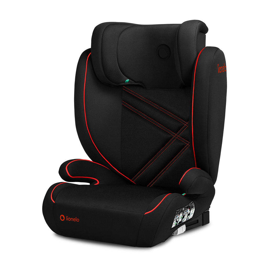 LIONELO Autosedačka Hugo i-Size (100-150 cm) Sporty Black Red
