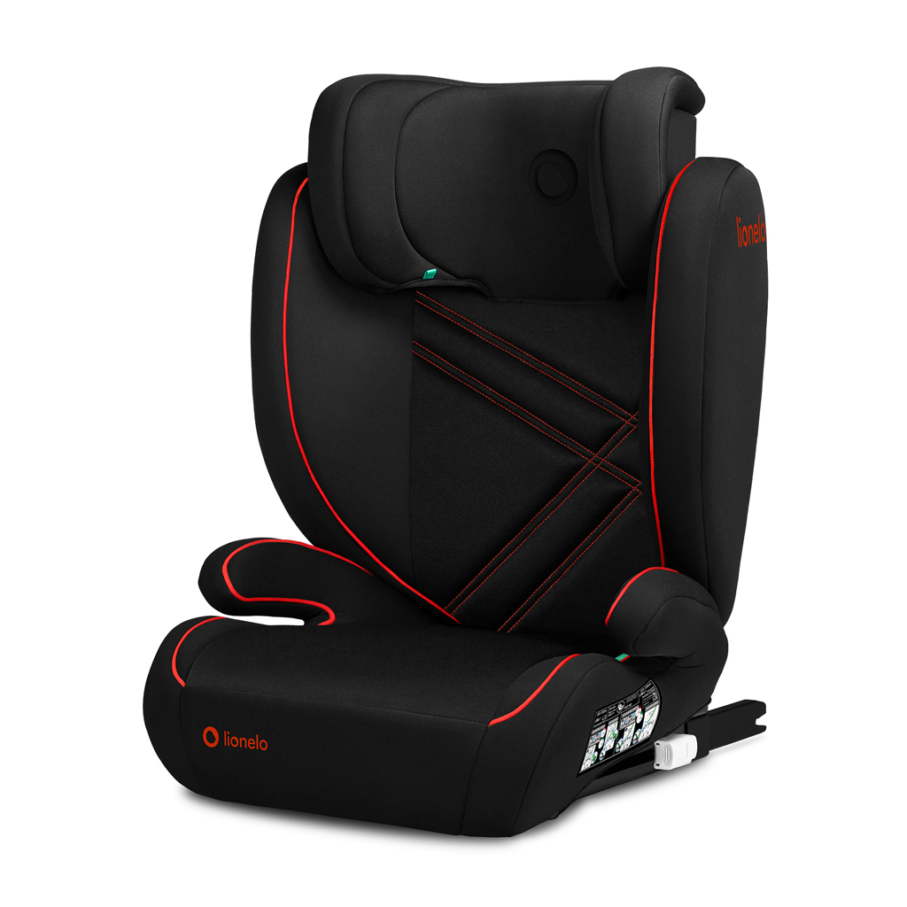 LIONELO Autosedačka Hugo i-Size (100-150 cm) Sporty Black Red