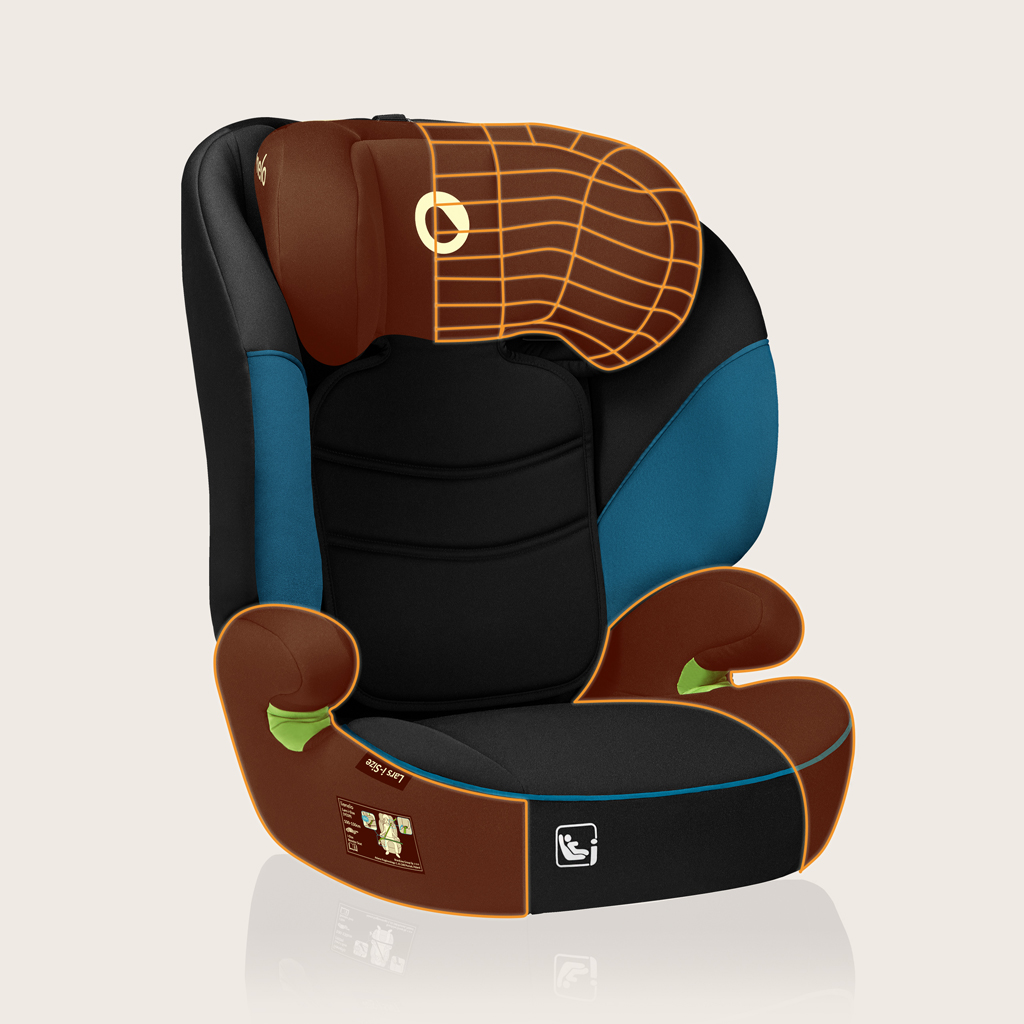 LIONELO Autosedačka Lars i-Size (100-150 cm) Green Turquoise