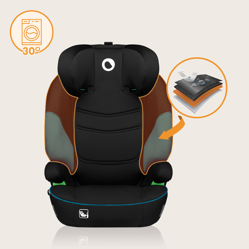 LIONELO Autosedačka Lars i-Size (100-150 cm) Green Turquoise