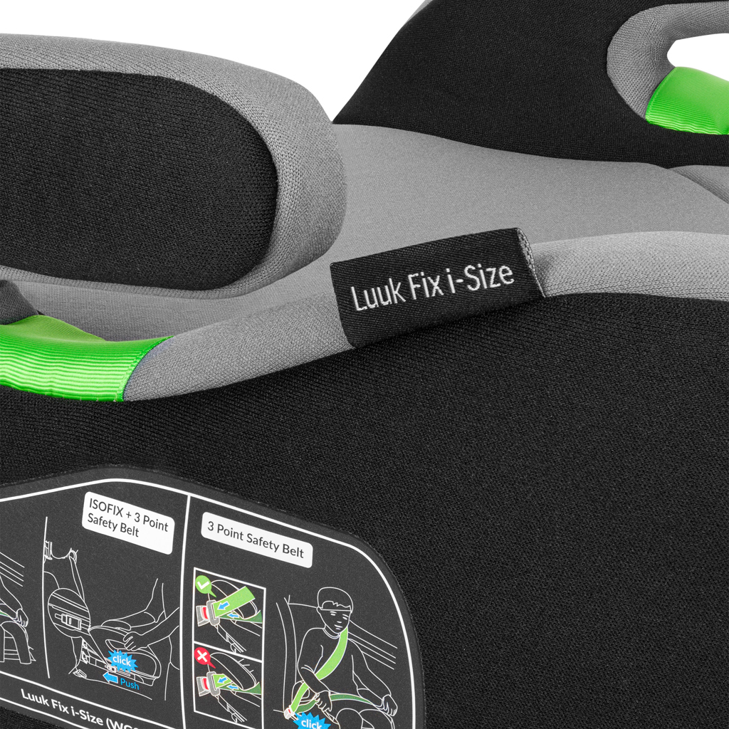 LIONELO Podsedák Luuk Fix i-Size (125-150 cm) Grey Stone