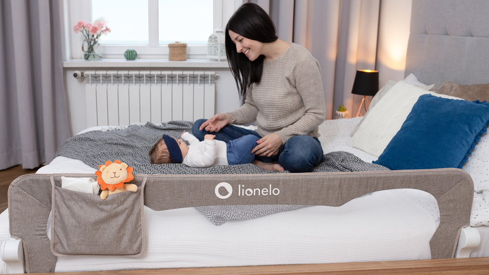 LIONELO Detská zábrana Eva Beige Melange