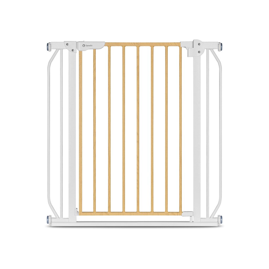 LIONELO Detská zábrana Truus Slim White Natural 75-105 cm