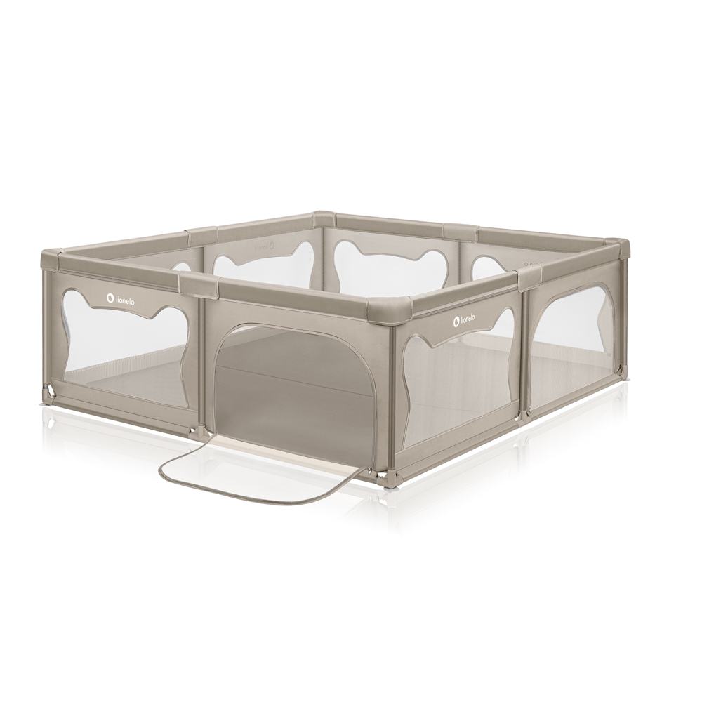 LIONELO Ohrádka pre deti Willow XL Beige Sand 187 x 207 cm