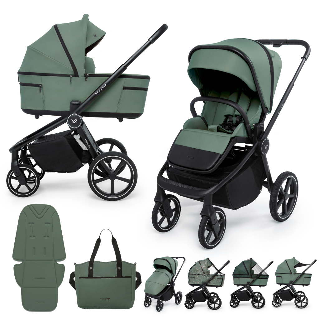 MUUVO Kočík kombinovaný 2v1 Fold Pine Green