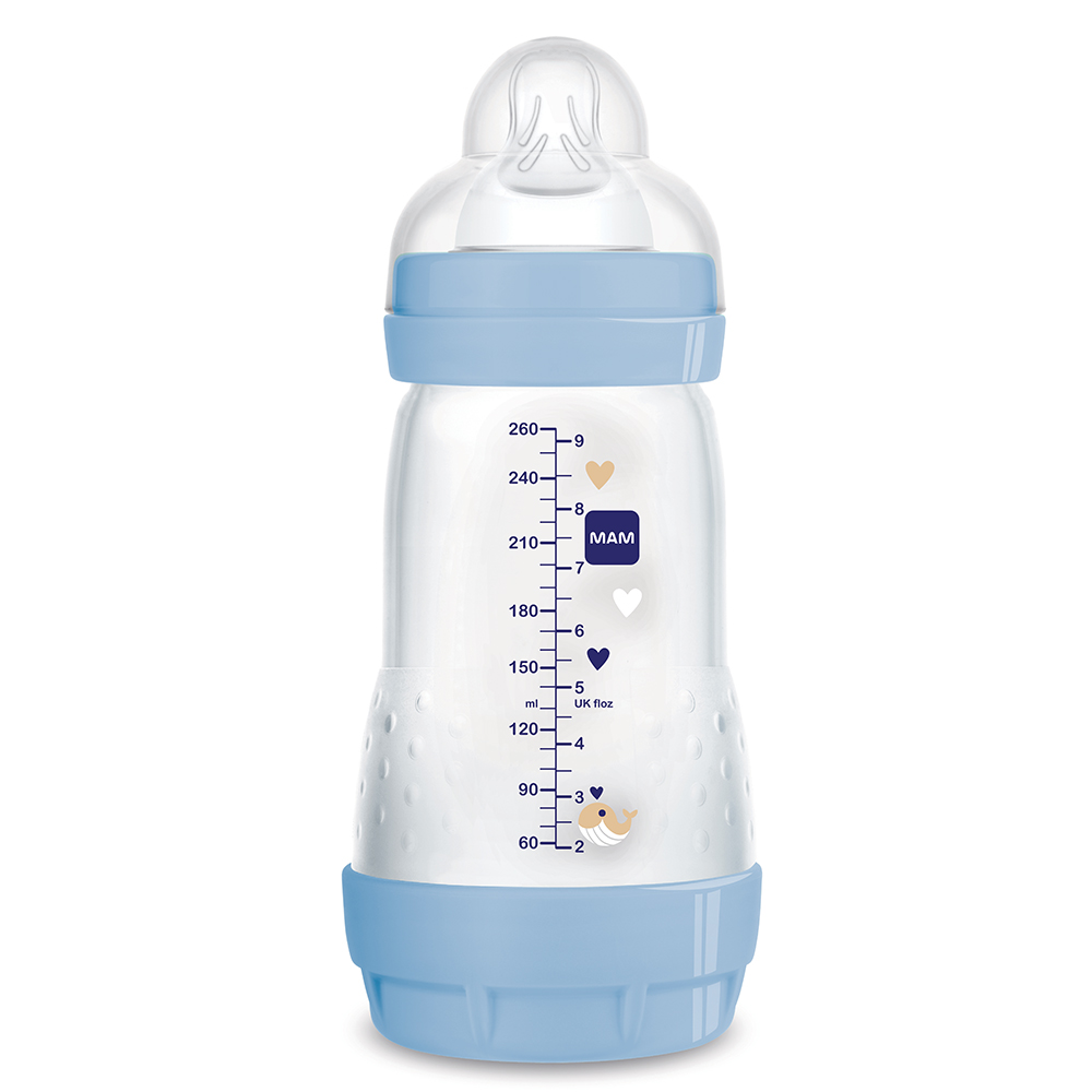 MAM Fľaša Anti-colic 260 ml, modrá