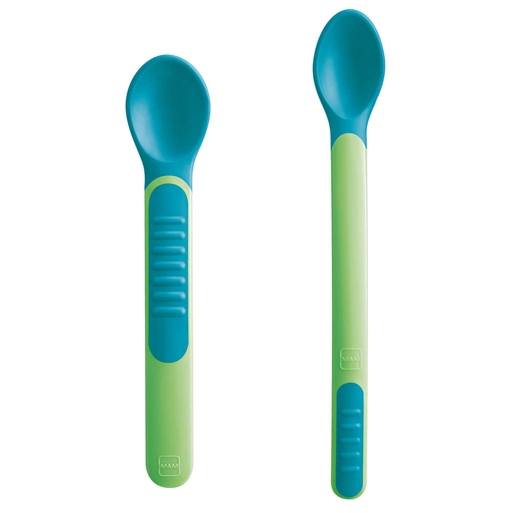 MAM Lyžičky Feeding Spoons & Cover zelené 2ks, 6m+