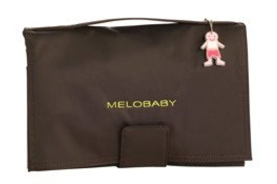 MELOBABY Hnedá taška + zelená prebaľovacia podložka