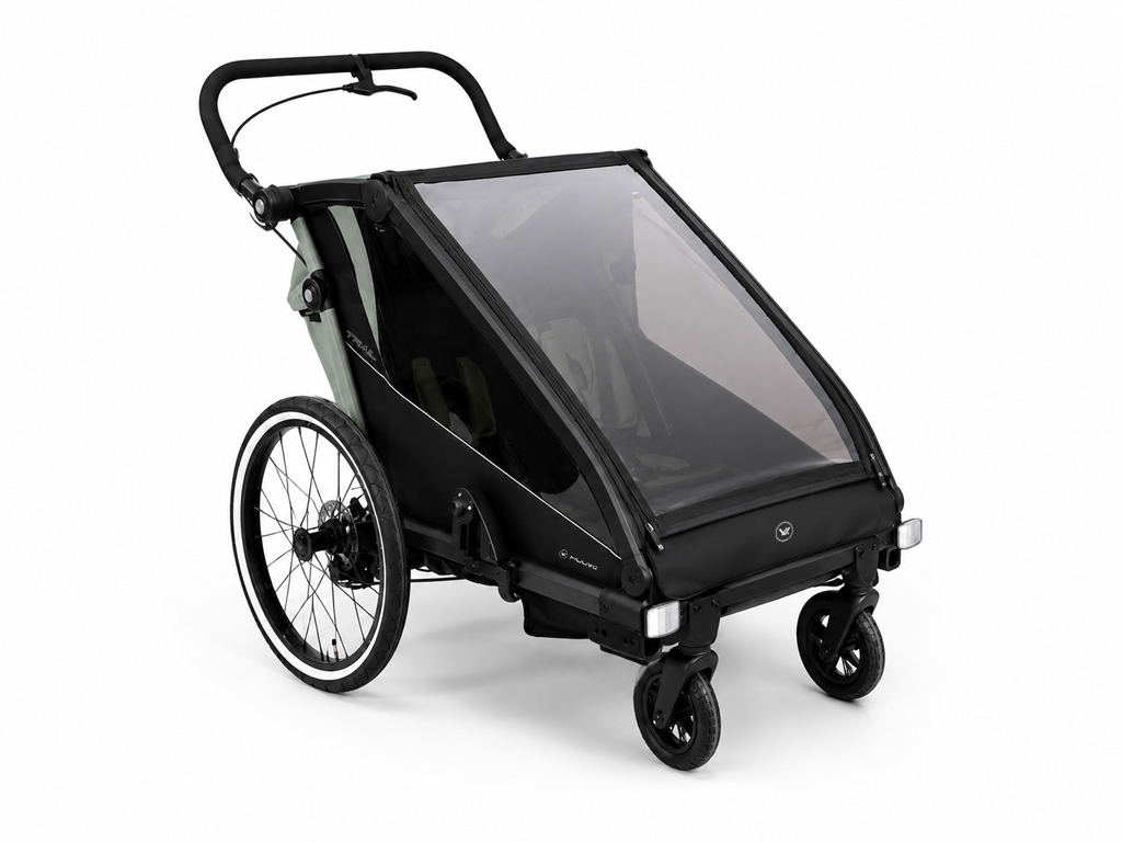 MUUVO Kočík športový, na behanie a za bicykel Trail 3v1 Green