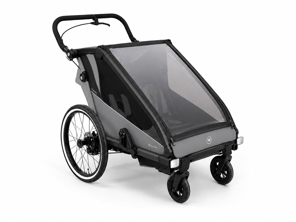 MUUVO Kočík športový, na behanie a za bicykel Trail 3v1 Grey