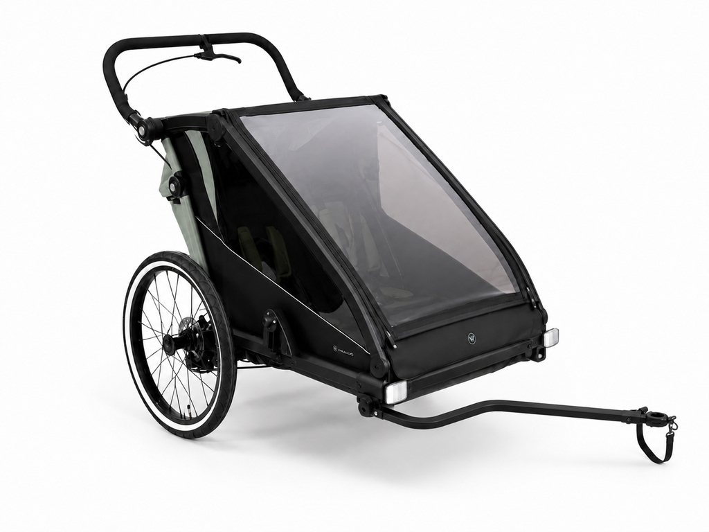 MUUVO Kočík športový, na behanie a za bicykel Trail 3v1 Grey