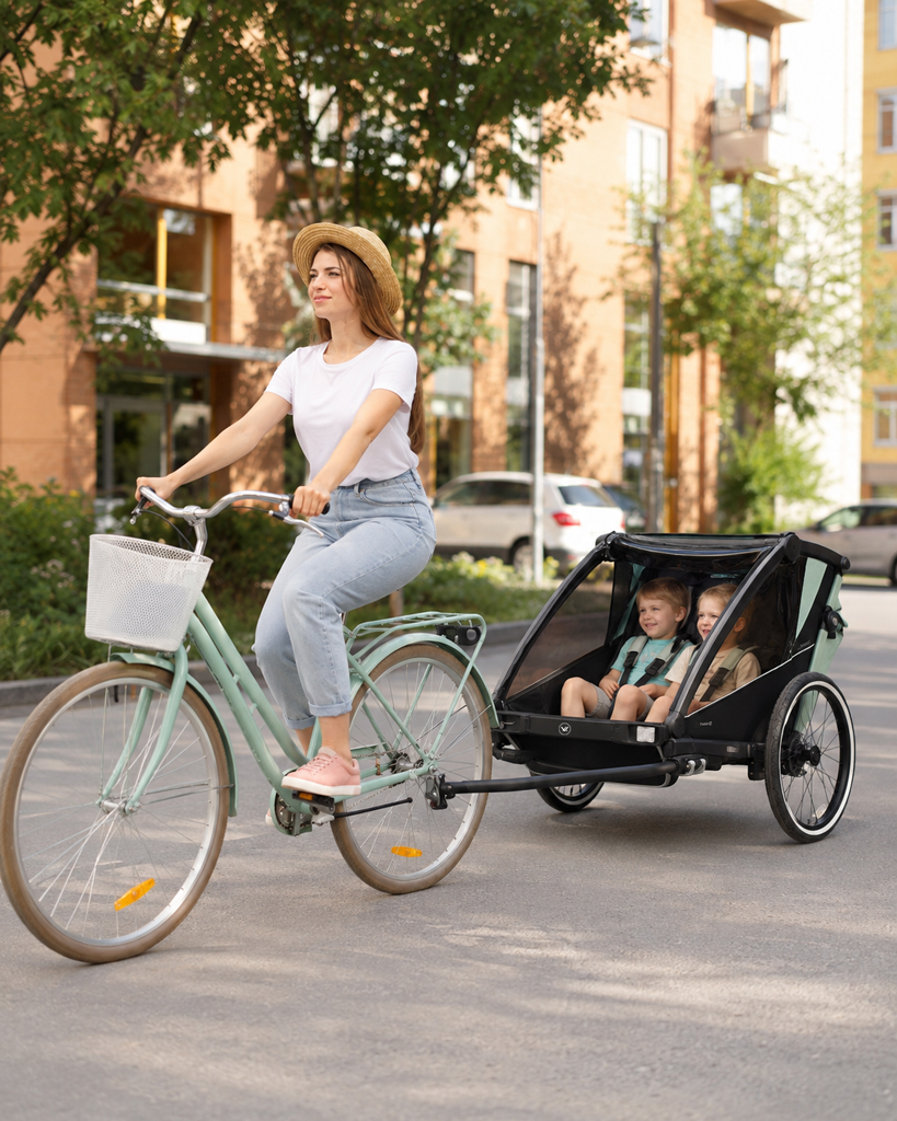 MUUVO Kočík športový, na behanie a za bicykel Trail 3v1 Grey
