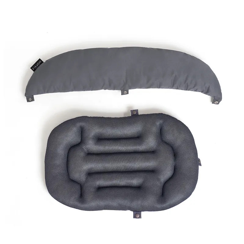 FIKAGO Mäkká podložka s vankúšikom Mushroom Grey M
