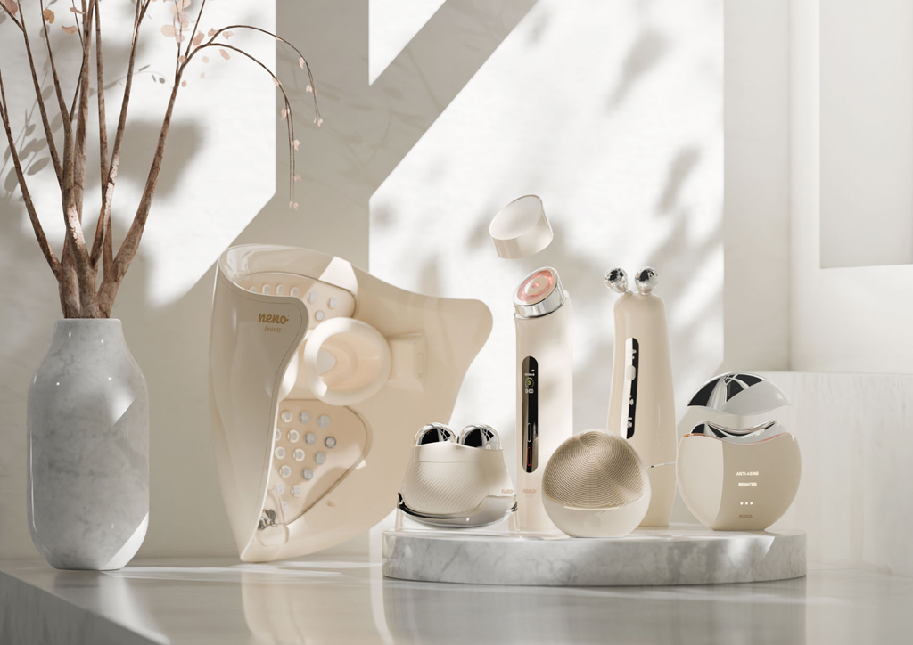 NENO Beauty Masážny prístroj na tvár s technológiou EMS a funkciou termoterapie Naya