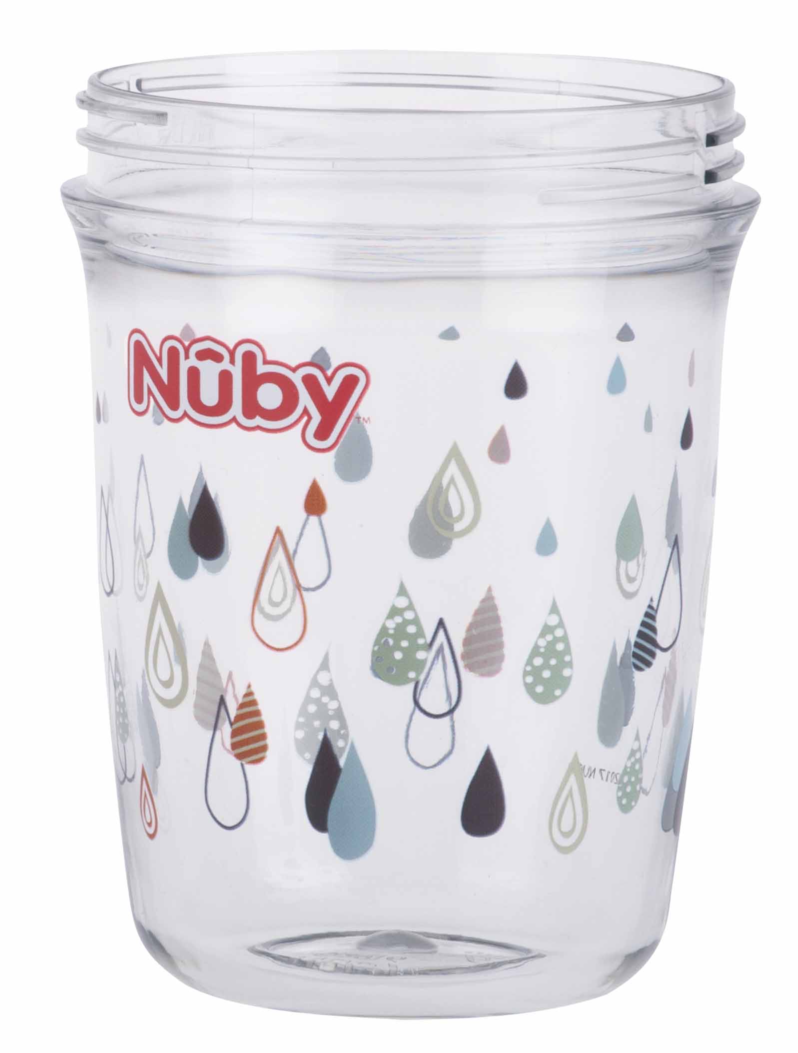 NUBY Hrnček Tritan netečúci s uškami 360°, 6 m+ svetlo sivý