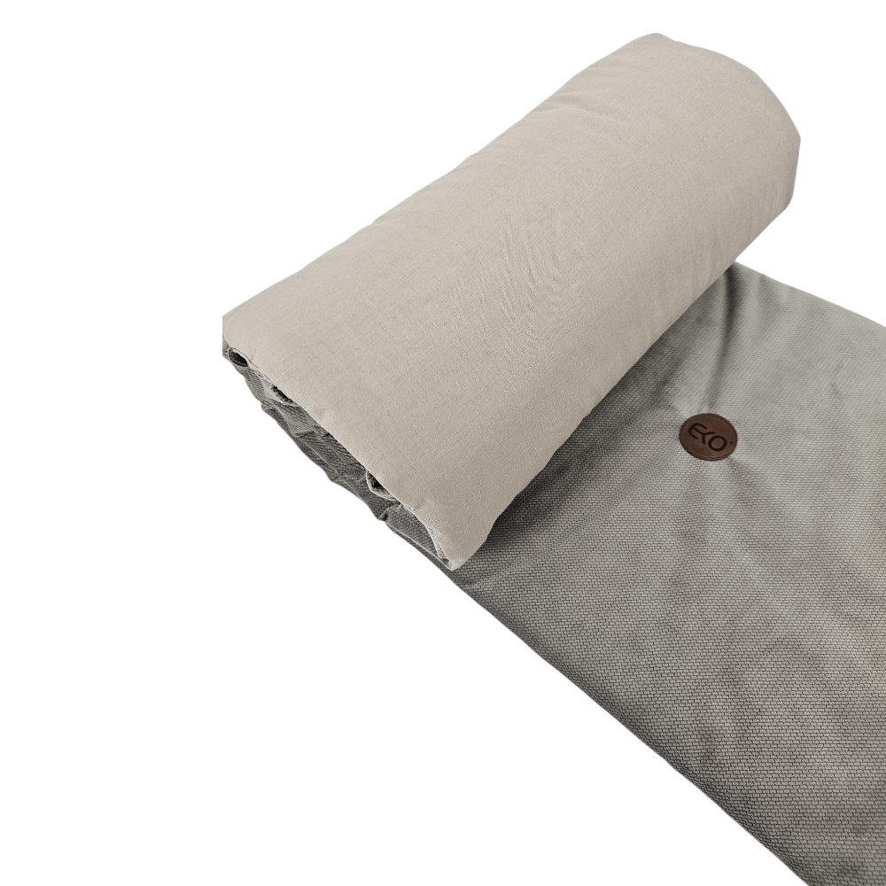 EKO Mantinel do postieľky bavlnený Velvet Dark Beige 180cm