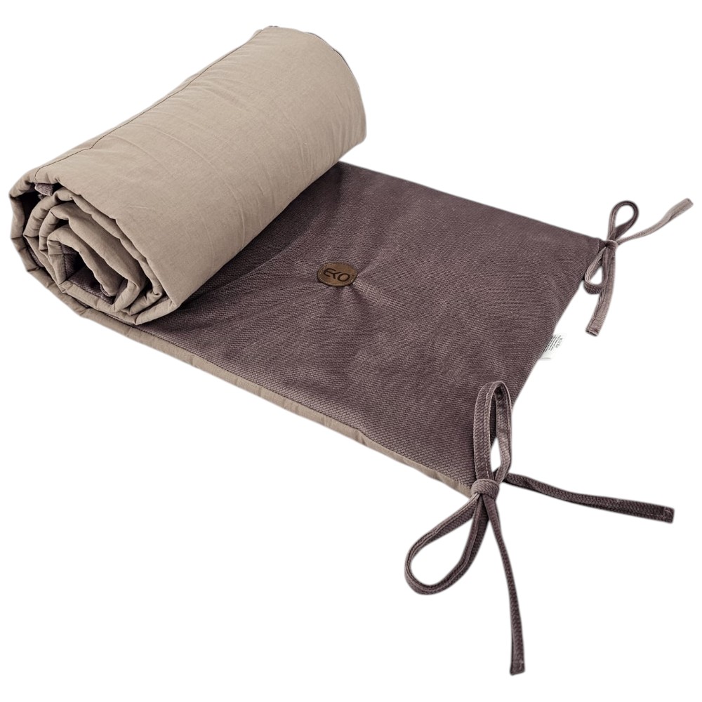 EKO Mantinel do postieľky bavlnený Velvet Dark Pink 180cm