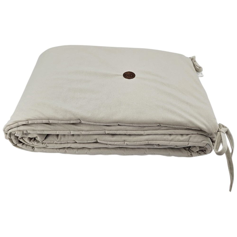EKO Mantinel do postieľky bavlnený Velvet Light Beige 180cm