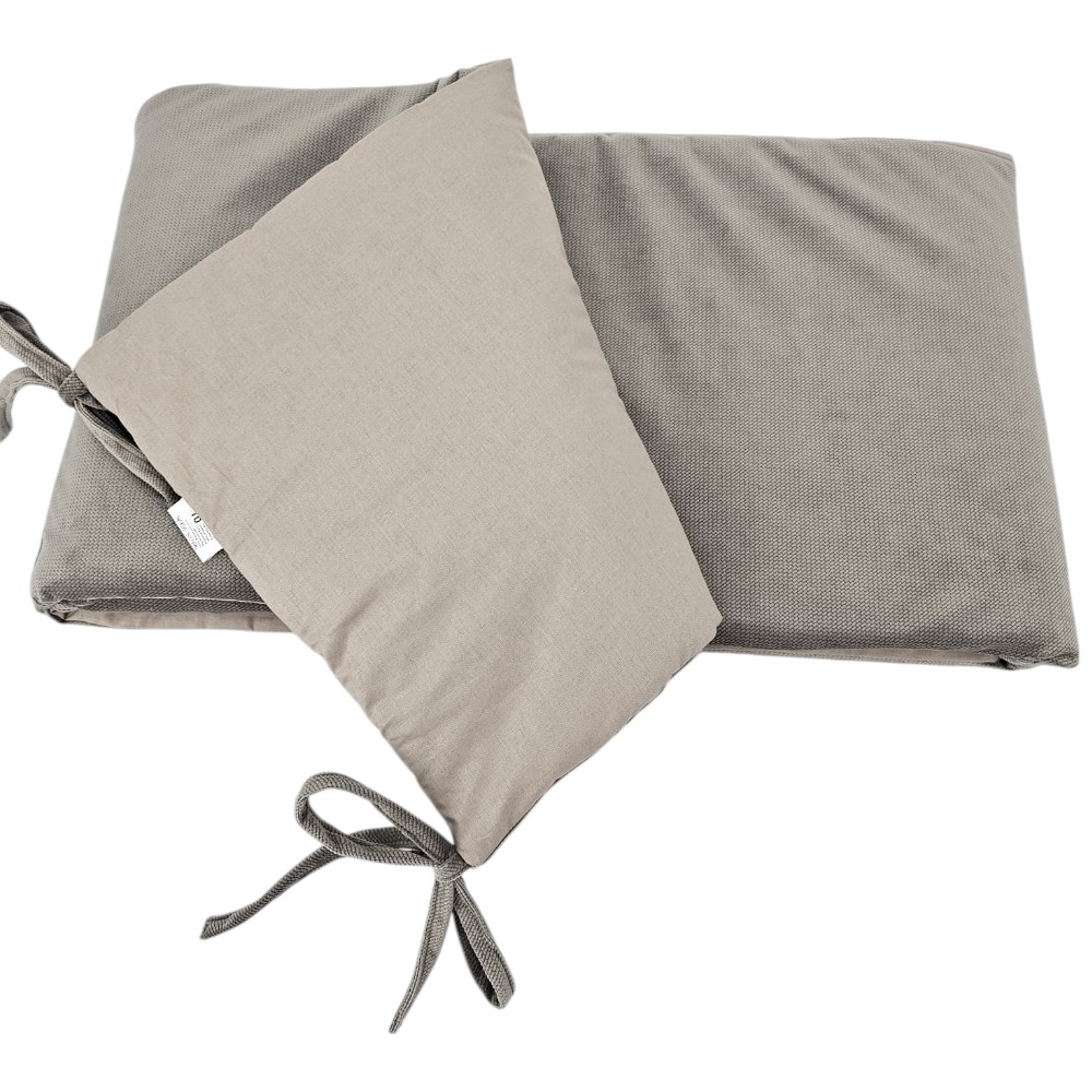 EKO Mantinel do postieľky bavlnený Velvet Dark Beige 360cm