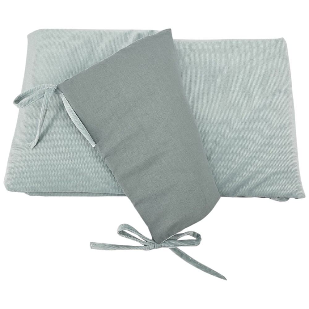 EKO Mantinel do postieľky bavlnený Velvet Olive Green 360cm
