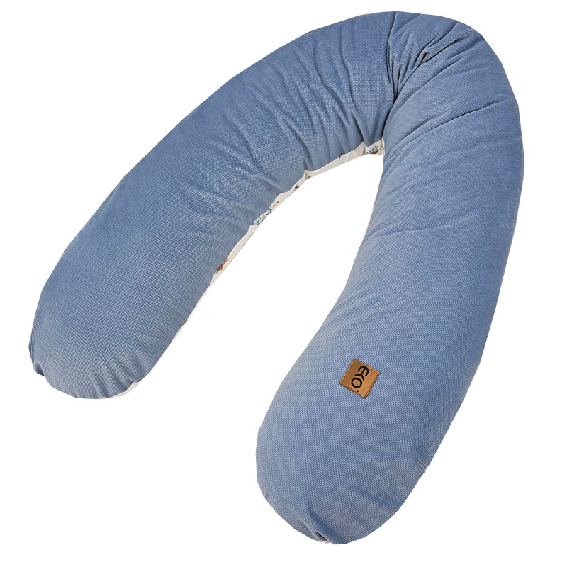 EKO Vankúš na dojčenie Velvet Giraffe blue 180 cm