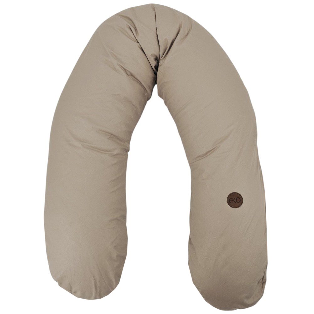 EKO Vankúš na dojčenie bavlnený Dark Beige 180cm