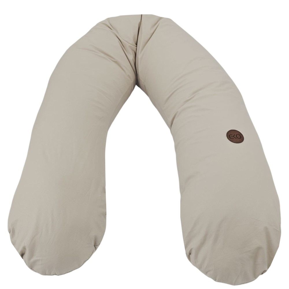 EKO Vankúš na dojčenie bavlnený Light Beige 180cm