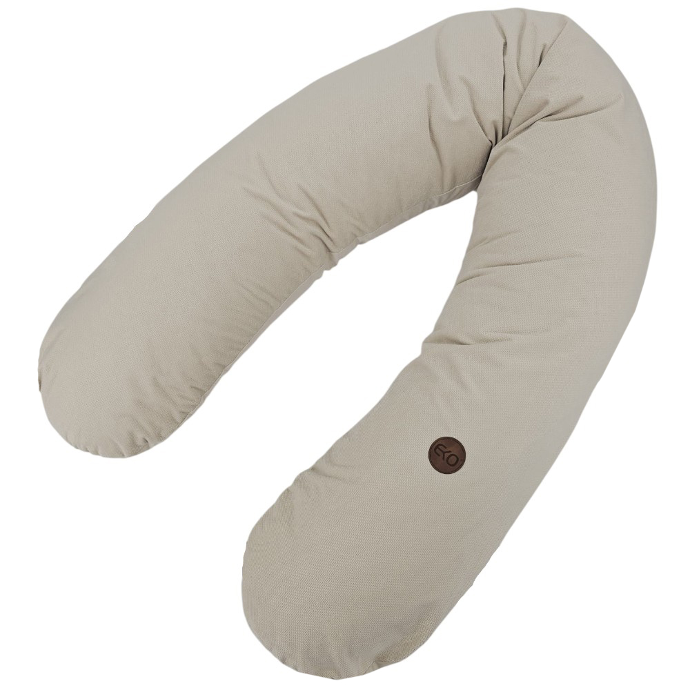 EKO Vankúš na dojčenie bavlnený Velvet Light Beige 180cm