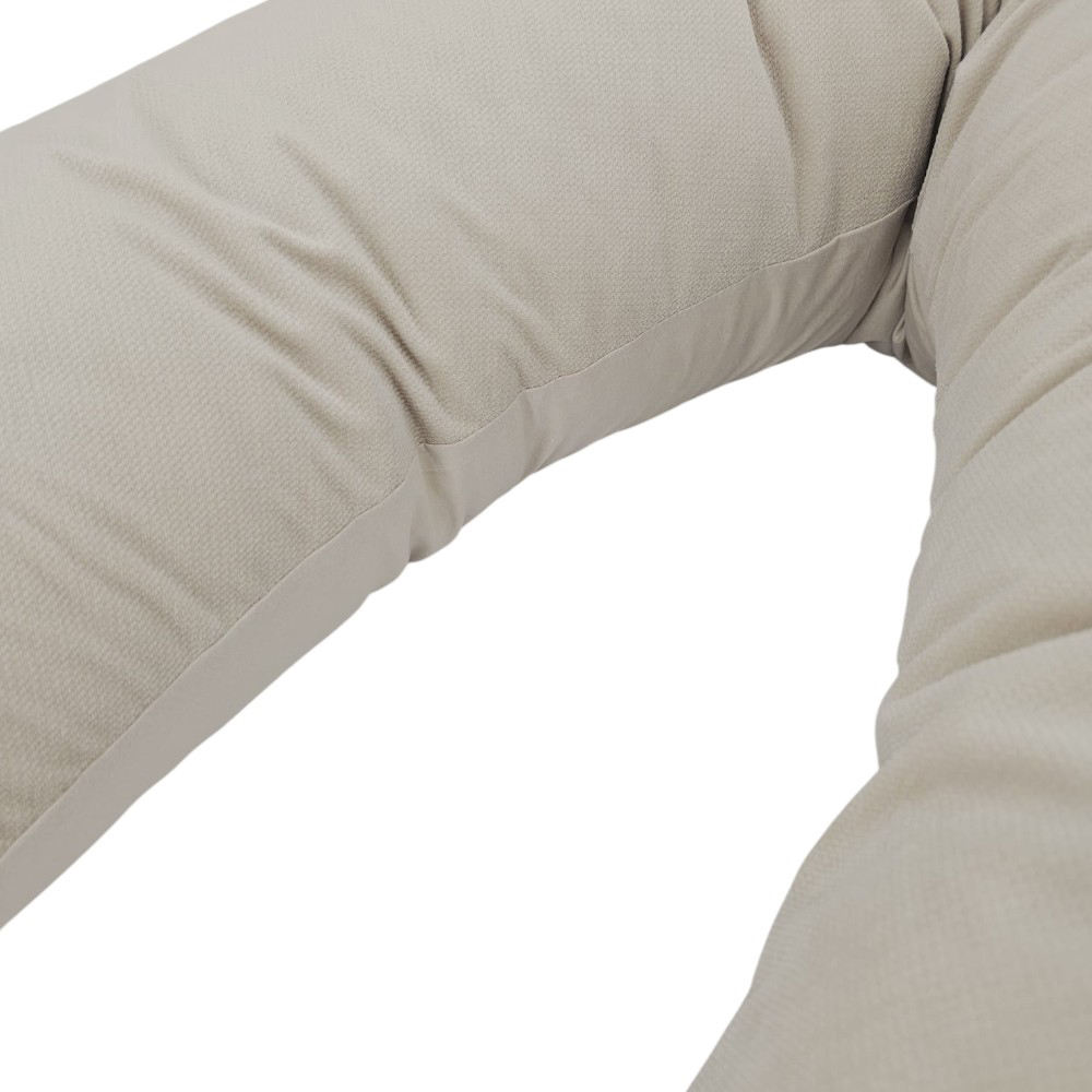 EKO Vankúš na dojčenie bavlnený Velvet Light Beige 180cm